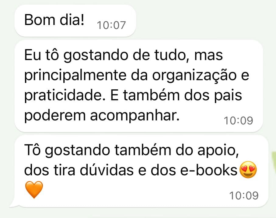 Depoimento de assinante da Pitanga Pro (captura de conversa)